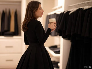 working mom choosing ORLY skirt for her busy day