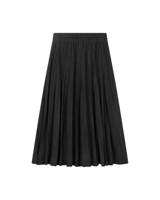 Aspect Black Corduroy Crinkle Pleated 27"  Skirt at Dress Code itsdresscode.com