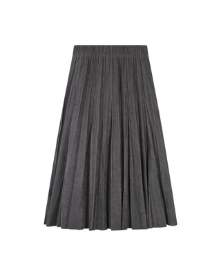 Aspect Charcoal Corduroy Crinkle Pleated 27" Skirt at Dress Code itsdresscode.com