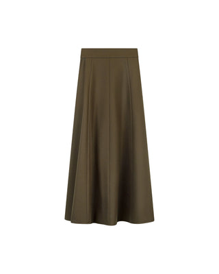 Benelle Brown Panel 35" Skirt at Dress Code itsdresscode.com