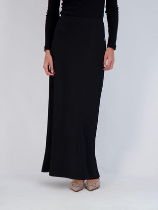 Monte Carlo Black Monte Carlo Ribbed 39" Skirt at Dress Code itsdresscode.com