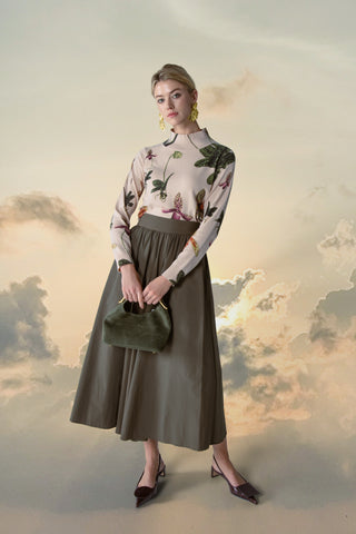 altimge1 for MUN Green Allure 37" Skirt at Dress Code itsdresscode.com