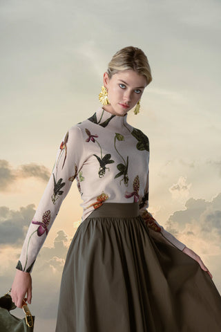 altimge3 for MUN Green Allure 37" Skirt at Dress Code itsdresscode.com