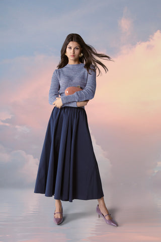 altimge1 for MUN Navy Allure 37" Skirt at Dress Code itsdresscode.com