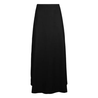 Celina's Black Wool Flanel A Line 36" Skirt