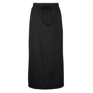 Wear & Flair Black Waffle Drawstring Pull On 35" Skirt at Dress Code itsdresscode.com