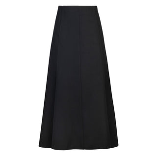 JSE Couture Black Revolution Slenderizing Panel 33" Skirt with Flair on Bottom at Dress Code itsdresscode.com