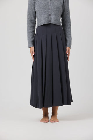 altimge3 for Bytess Gray Pleated 36" Skirt at Dress Code itsdresscode.com