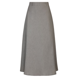 Honeyseed Gray Cotton Like Panel 36" Skirt at Dress Code itsdresscode.com