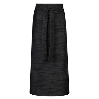 YAL Black Denim Waist Wrap Tie 36" Skirt