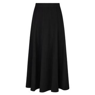 Diciannove Black Godet Panel 34" Skirt at Dress Code itsdresscode.com