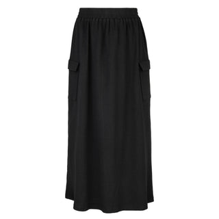 YAL Black T-Shirt 36" Skirt with Pockets at Dress Code itsdresscode.com