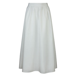 Tea White Simple Gathered 35" Skirt at Dress Code itsdresscode.com