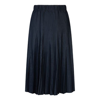 Mademoisselle  Dark Blue Denim Burst Pleated 27" Skirt at Dress Code itsdresscode.com
