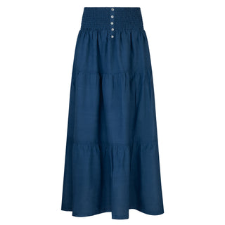 FYI Denim Blue Long Tiered 36" Skirt at Dress Code itsdresscode.com