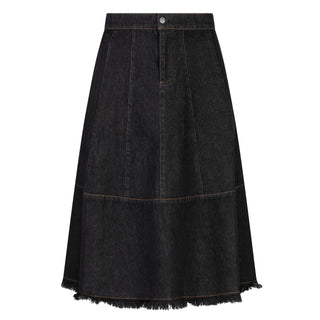 FYI Black Denim Woven 26" Skirt Black Denim Woven 26" Skirt at Dress Code itsdresscode.com
