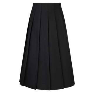 Peode Black Wide Stitched Down Pleated 34" Skirt at Dress Code itsdresscode.com