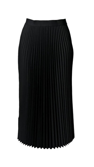 Wear & Flair Black Accordion Pleated 34" Skirt at Dress Code itsdresscode.com