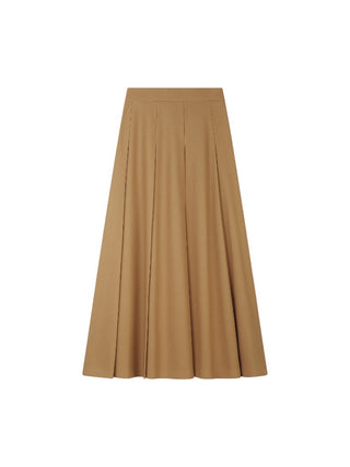 MIGNON DOO Camel Pleats 34" skirt