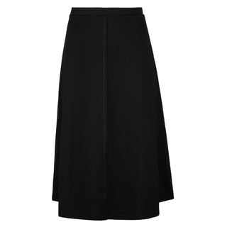 Wear & Flair Black Ponte Center Stitch 31" Skirt