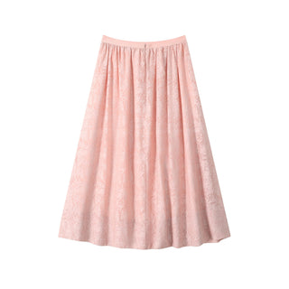altimge1 for JANET HOWARD Rose Pink Gathered Waist Full Circle 32" Skirt at Dress Code itsdresscode.com