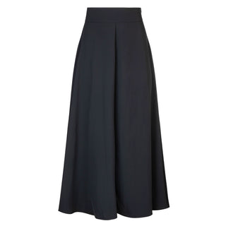 Dominic Black Polyester Center Pleat 36" Skirt at Dress Code itsdresscode.com