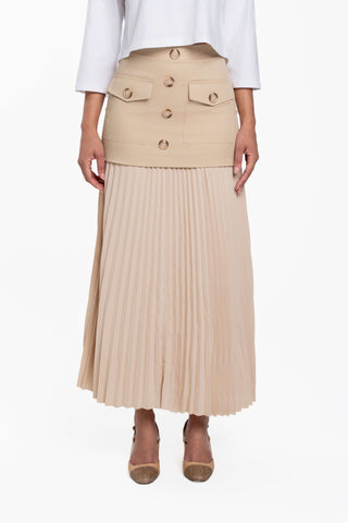 altimge2 for Luum Tan Adele Twill Pocket 36" Skirt With Pleats at Dress Code itsdresscode.com