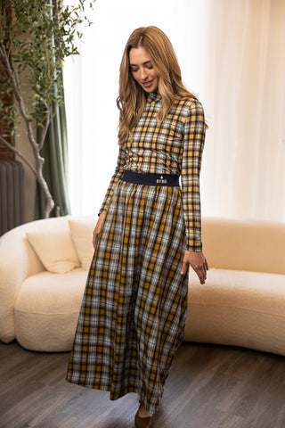  altimge1 for Byrd  Blue/Yellow Ashley Plaid 37" Skirt