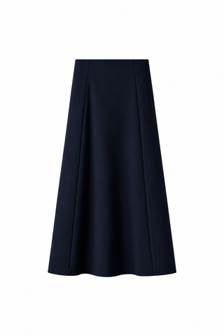 DS6PT6594A Navy Panel 35" Skirt with Back Zipper