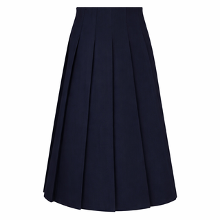 De' Sim Lah SK-KEF/CLR Navy Wide Pleated 35" Skirt at Dress Code itsdresscode.com
