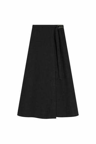 Sciacca Black Wrap Buckle 36" Skirt at Dress Code itsdresscode.com