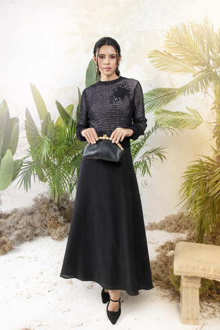 MUN Black Panel Sorella 36" Skirt at Dress Code itsdresscode.com