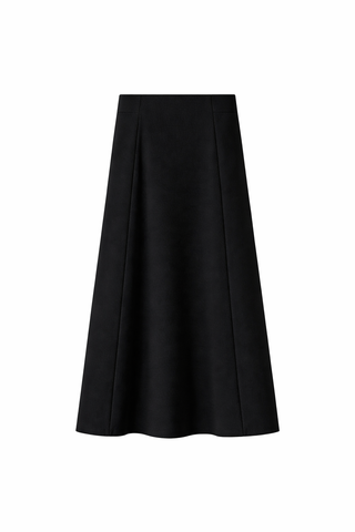 NOX-NY Black Panel 36" Skirt with Back Zipper at Dress Code itsdresscode.com 