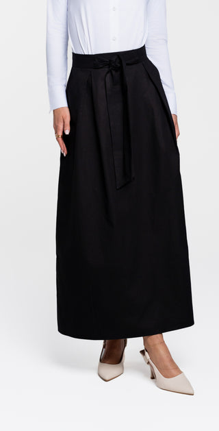 altimge3 for Luum Black Claudia tie A-Line 36" Skirt at Dress Code itsdresscode.com
