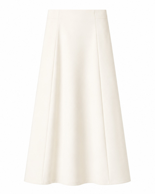 DS6PT6594A Cream Panel 35" Skirt with Back Zipper