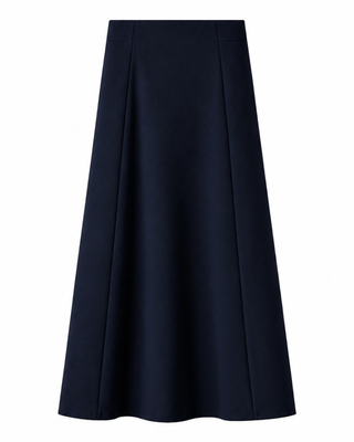 DS6PT6594A Navy Panel 35" Skirt with Back Zipper