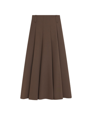 166002 Cocoa Brown Urban Daily Godet Panels 34" Skirt