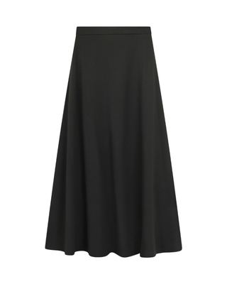 WB2CM8133SL Black A Line Pull on Maxi 37" Skirt
