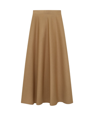 2621-24 Camel Half Circle 37" Skirt with Side Zipper