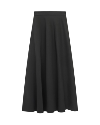 2621ED-37 Black Half Circle 37" Skirt with  Side Zipper