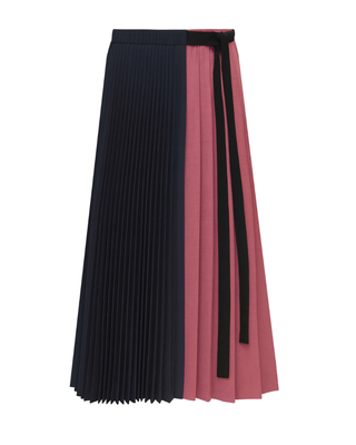 5000 Raspberry Glace Multicolor Pleated 32" Skirt