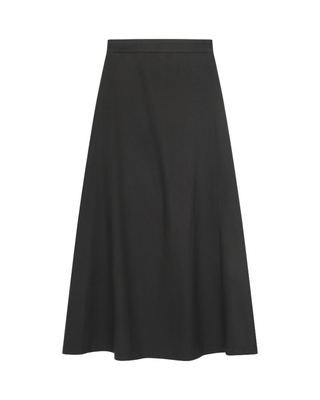 5395 Black A-Line 37" Skirt with Back Zipper