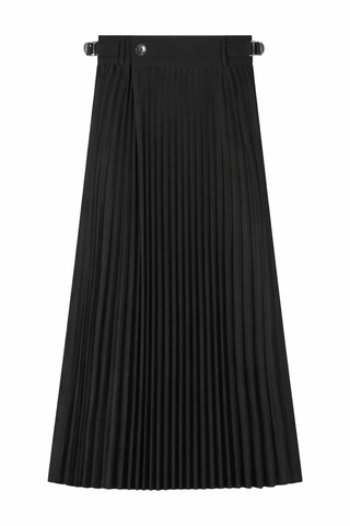 AVIGAL Black Accordion Pleated Wrap 36" Skirt at Dress Code itsdresscode.com