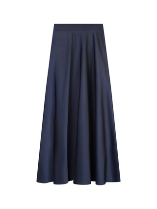 Mossaic Navy Taffeta Look Circle 40" Skirt With Side Zipper at Dress Code itsdresscode.com