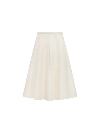 Hagahi Cream Panel Flare 31" Skirt at Dress Code itsdresscode.com