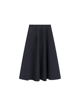 Hagahi Navy Panel Flare 31" Skirt at Dress Code itsdresscode.com