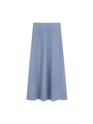 JSE Couture Wedgewood Blue Milano A Line Half Circle 35" Skirt With Lining at Dress Code itsdresscode.com