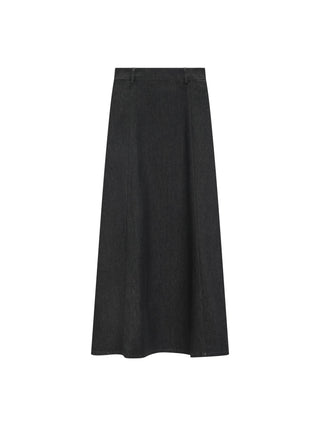 Honeyseed Black Denim Belt Loop 37"-38" Skirt at Dress Code itsdresscode.com