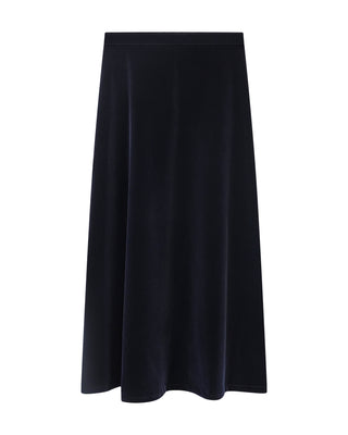 Celina's Navy Velvet Circle 36" Skirt at Dress Code itsdresscode.com