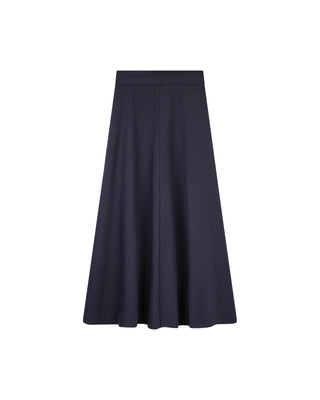 Mossaic Navy Ponte Stretch 35" Skirt with Side Zipper at Dress Code itsdresscode.com